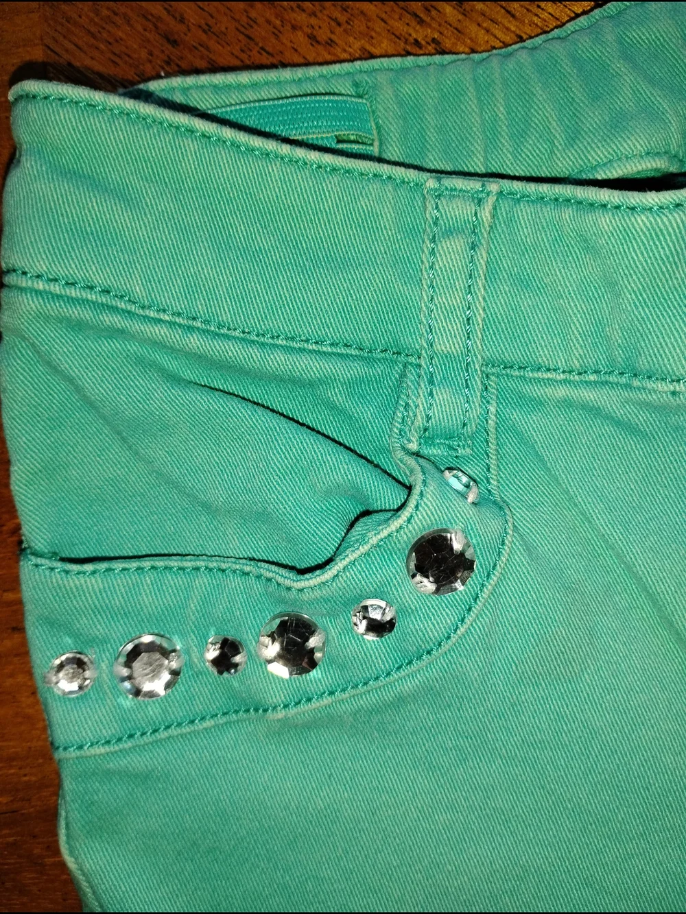 Gymboree Beige Pants with Pink Trim
